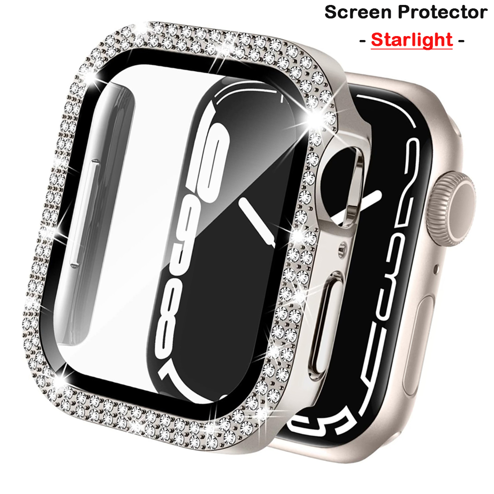 Smartwatch Band Accessories - Apple 시계 케이스 용 다이아몬드 커버
