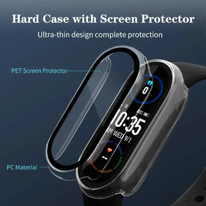 샤오미 미 밴드 10 9 8용 강화유리+PC 케이스 커 - Garmin Smartwatch Accessories 리뷰 및 가격