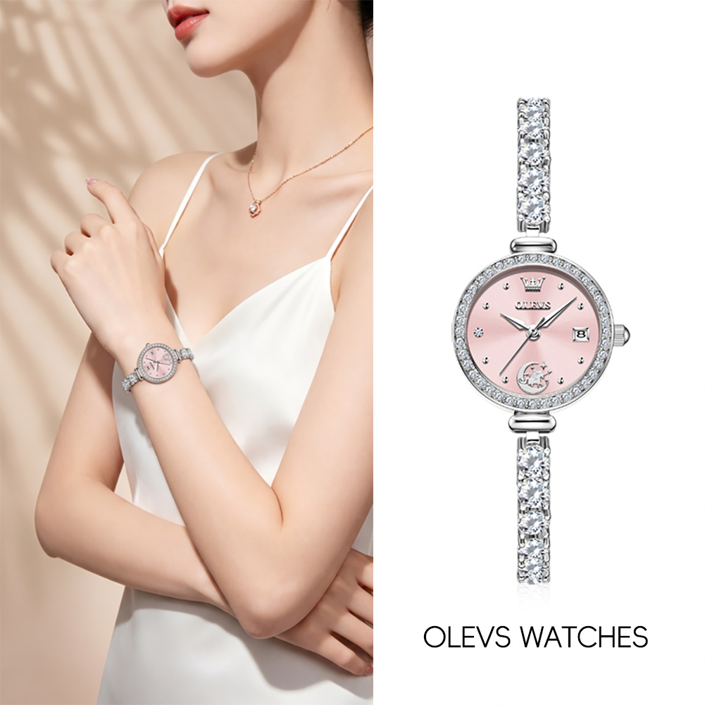 OLEVS 2998 브랜드 정품 여성용 시계 선물 세트 - Accessories With Watch 리뷰 및 가격