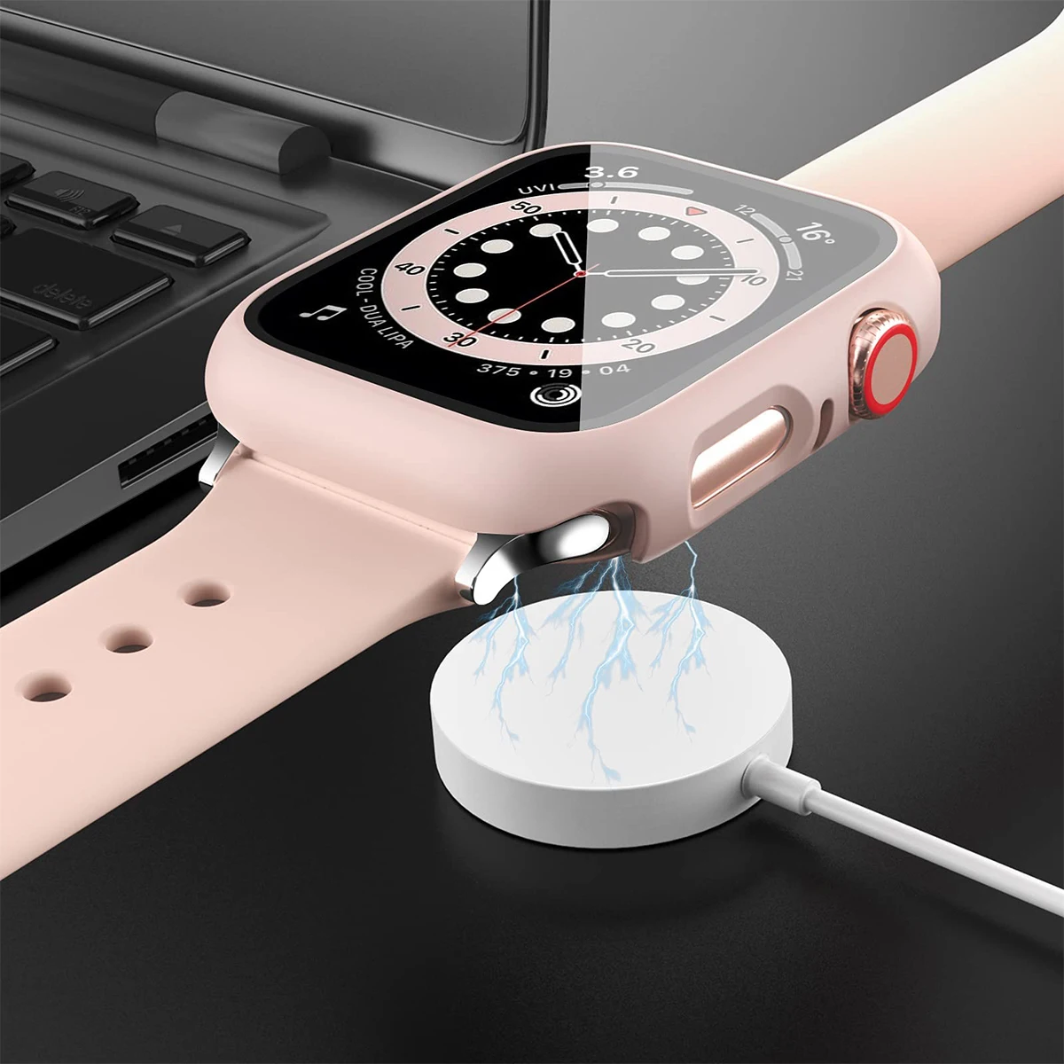 애플 워치 케이스용 강화 유리 및 커버, 화면 보호대, - Smartwatch Band Accessories 리뷰 및 가격
