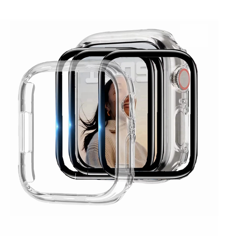 3개의 스크린 보호 필름+1개의 애플워치 케이스 커버  - Smartwatch Band Accessories 리뷰 및 가격