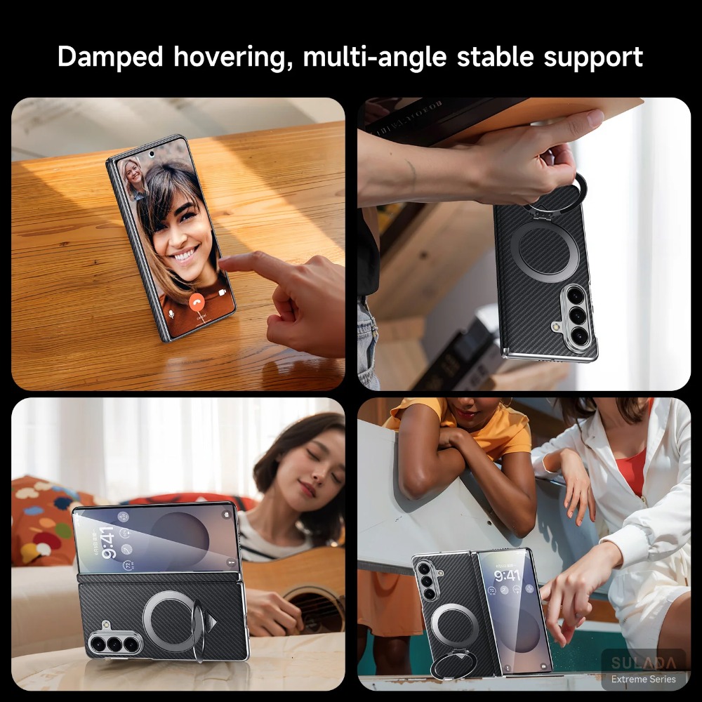 삼성 갤럭시 Z 폴드 7 6 5용 비즈니스 카본 파이버 - Magnetic Charging Stand 리뷰 및 가격