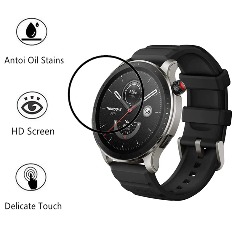 HD 커브드 스크래치 방지 필름, Amazfit GTR - Garmin Smartwatch Accessories 리뷰 및 가격