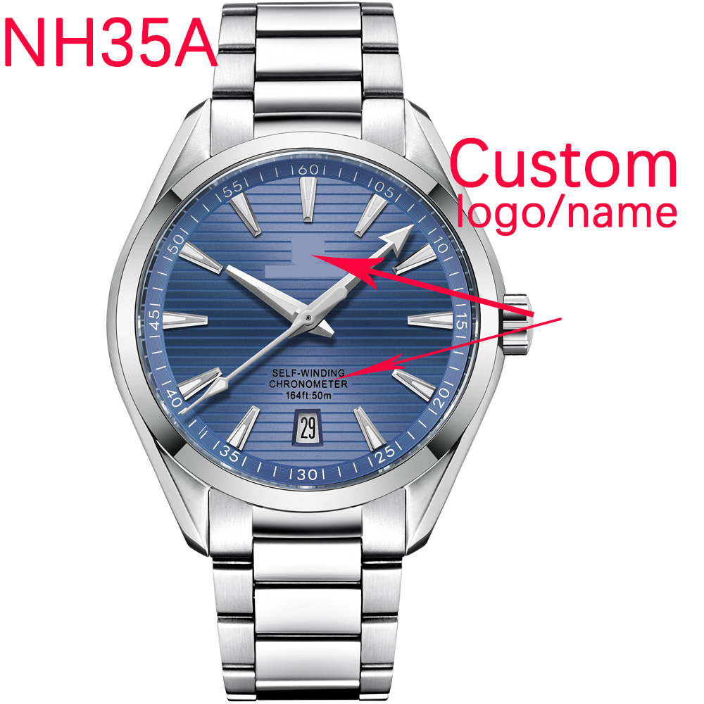 럭셔리 NH35 무브먼트 커스텀 로고 41mm 남성 스 - Accessories With Watch 리뷰 및 가격
