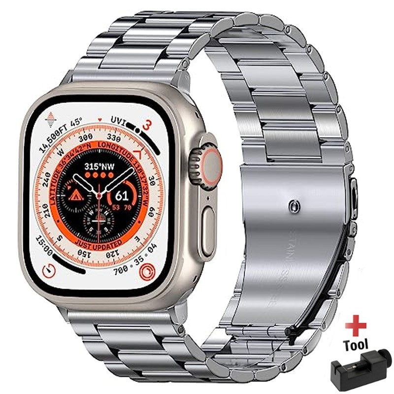 Apple watch 용 금속 스트랩 울트라 49mm  - Apple Smartwatch Accessories 리뷰 및 가격